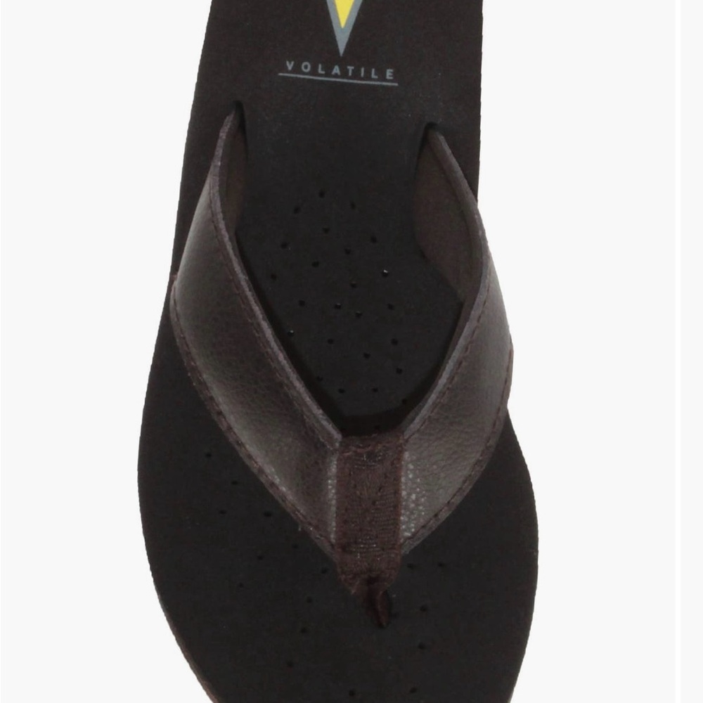 Volatile Brown Flip Flops